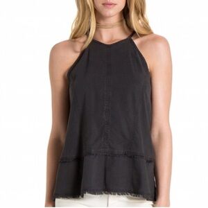 Cloth and Stone Anthropologie Charcoal Gray Halter Top